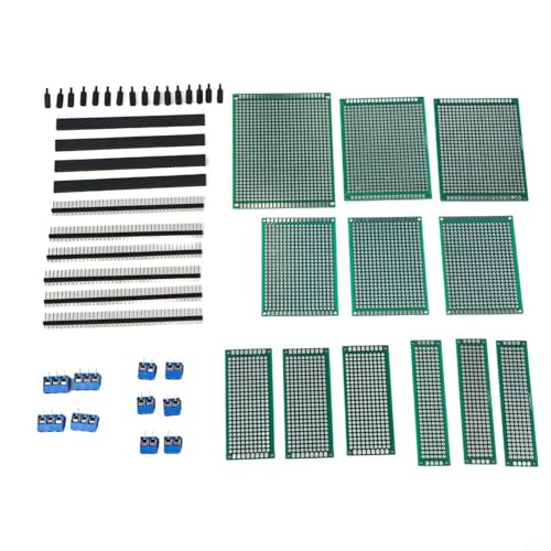 DIY Electronics PCB Board Set 48 piezas con diseño de doble cara para soldadura y construcción de circuitos