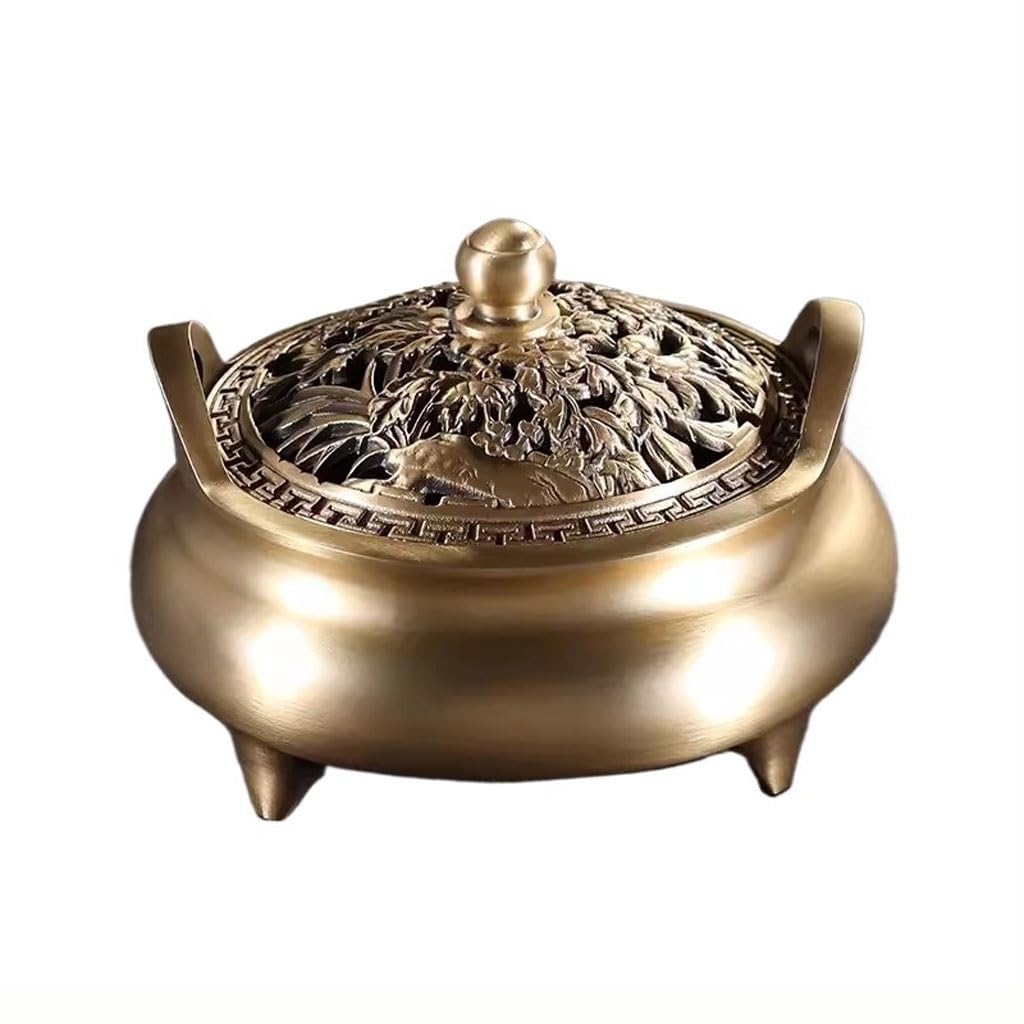 Incense Holder Base Metal Zen Tea Ceremony Aromatherapy Burner Home Indoor Incense Offering Seal