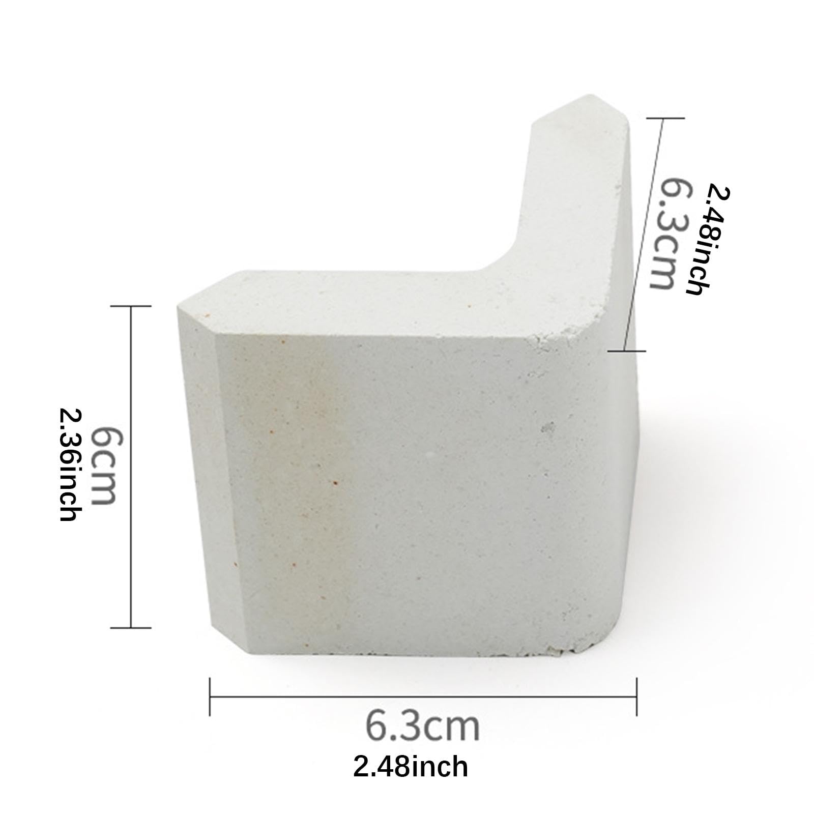 Lot de 8 poteaux de support réutilisables pour poterie et travaux manuels en forme de L 6 x 6,3 cm