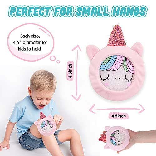 Hilph Ice Packs For Kids Boo Boos, Kid Gel Beads Ice Packs With Cute Soft Sleeve For Toddler Baby Injuries, Cold Packs For Hot Cold Compress, Fever, Wisdom Teeth, Bumps, Swelling (3 Packs) #TOP4