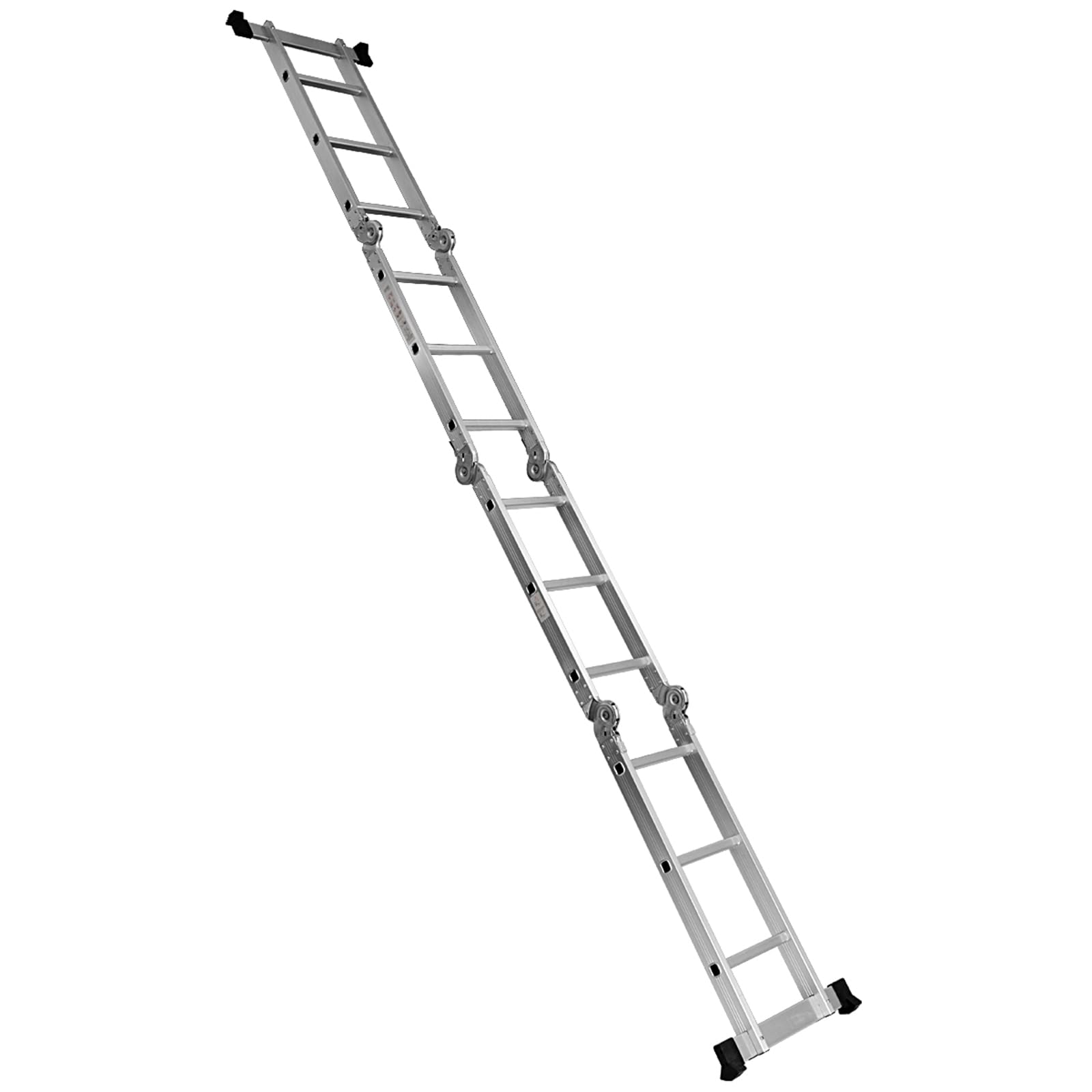 COSTWAY Scala Pieghevole Multiuso, Scala Estensibile con Struttura in Alluminio, Facile da Conservare, Piccola Scala per Uso Interno ed Esterno