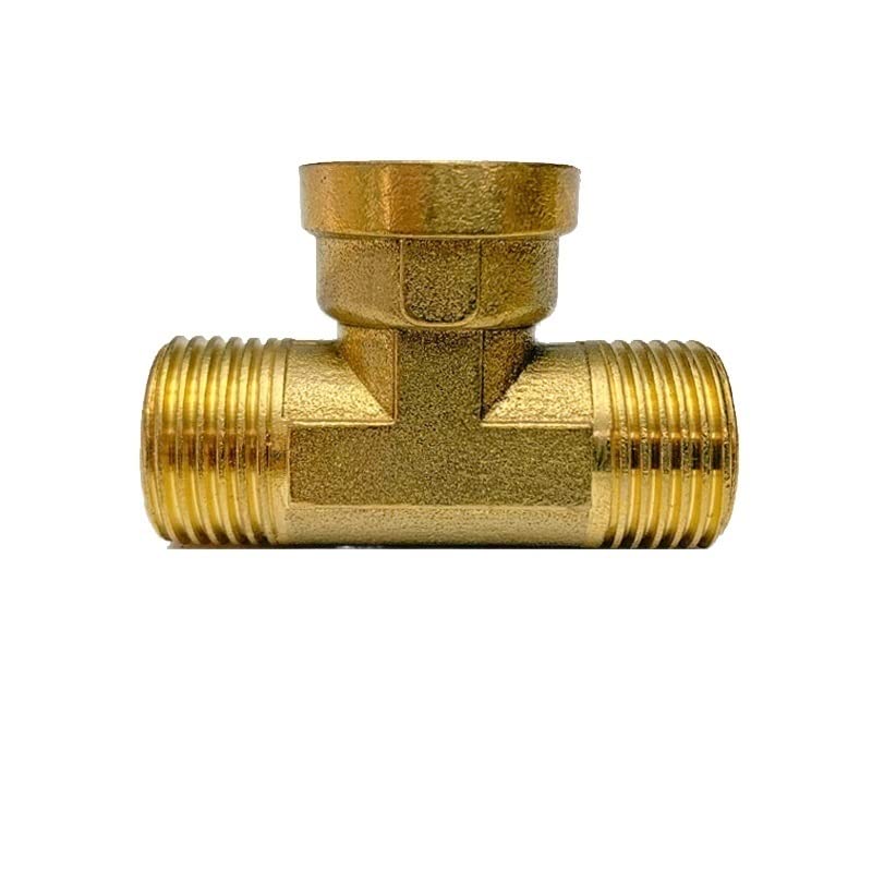 GatherTOOL 1PC Tee-Type Brass Pipe Fitting Male * Female Thread 3 Way 1/8 1/4