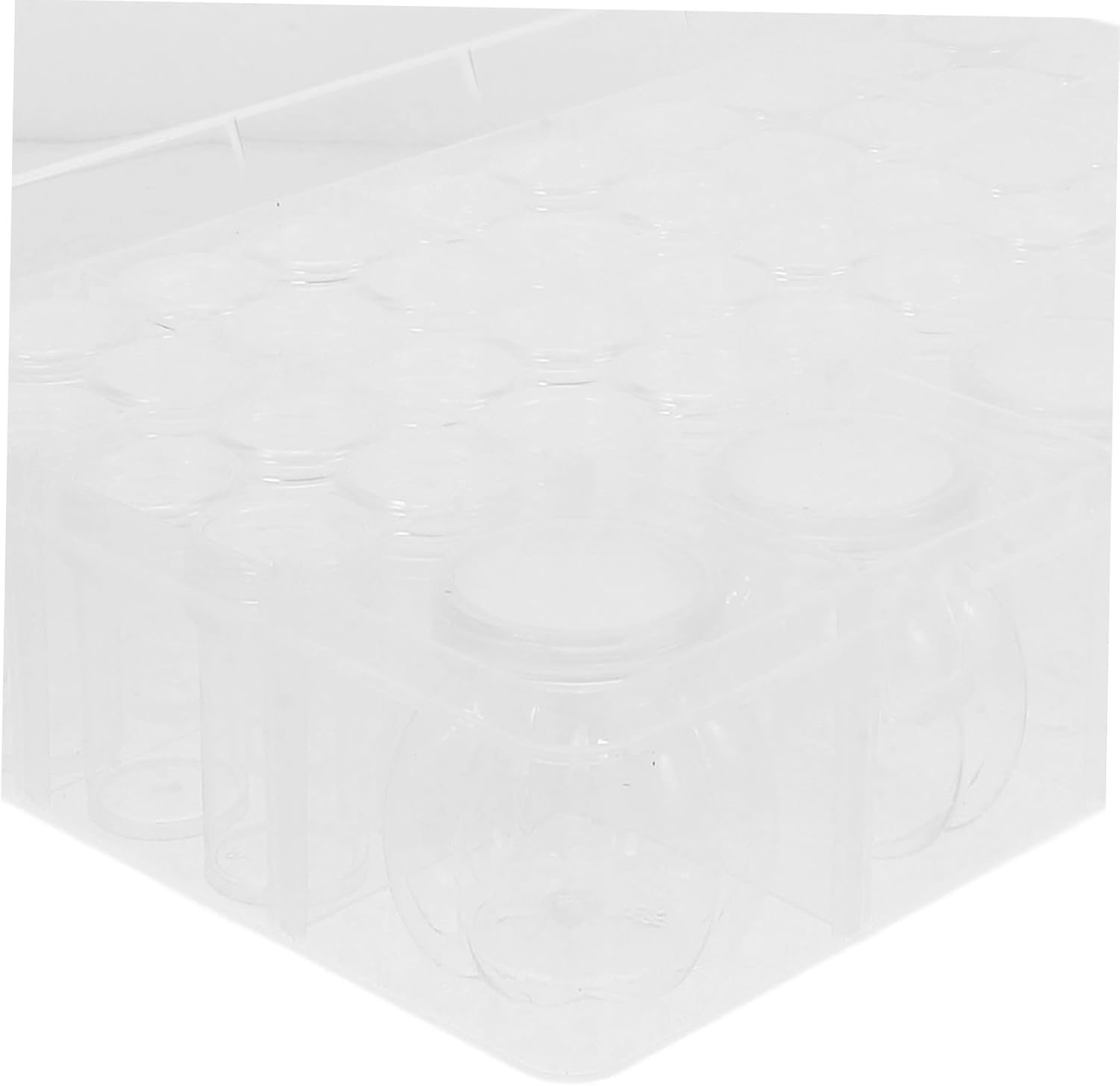 HOMSFOU 45grids Bead Organizer Box Plastic Jewelry Storage Container Dividers Stickers