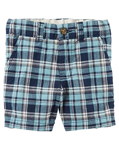 Short à carreaux garçon 6 ans vêtement coton style flat-front