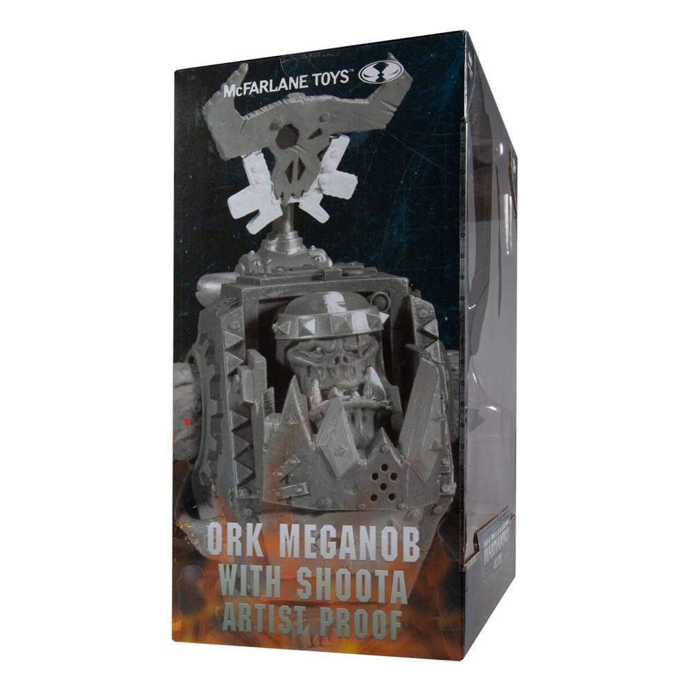 McFarlane Toys Warhammer 40000 Ork MegaNob avec Shoota Mega Figurine d'action avec 22 pièces Mobiles, Figurine de Collection Warhammer Non Peinte avec Base de Support de collectionneur, personnalisez