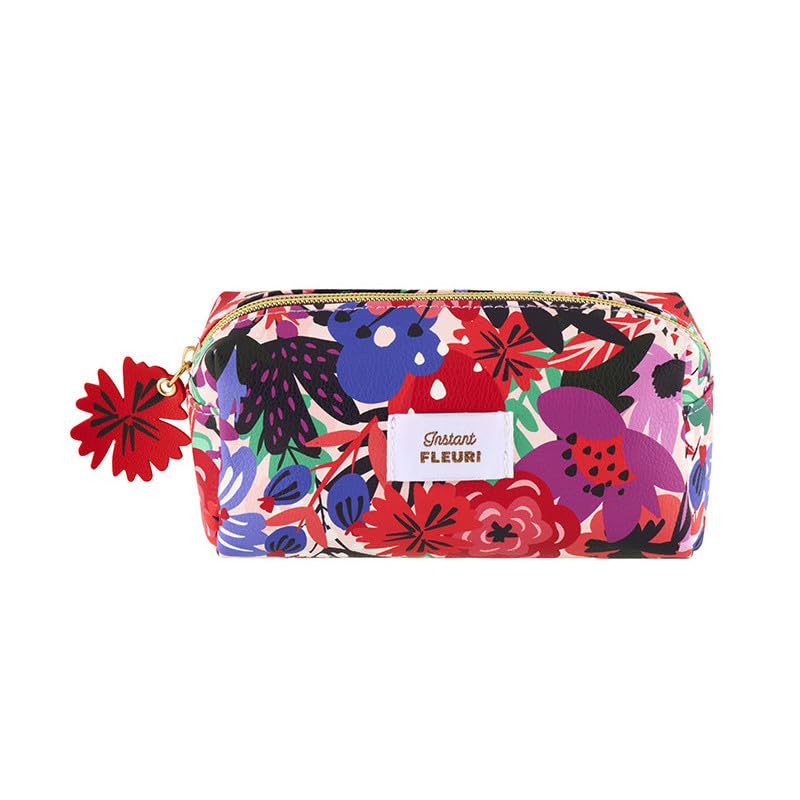 DLP - Bella Pencil Case with Mirror Instant Flower, Multicolored, Pencil Case