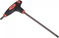 Vista 11 de uxcell Llave de doble extremo de la manija en T de la llave Torx a prueba de manipulaciones T45, acero S2