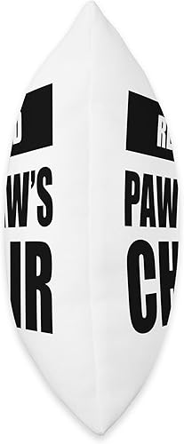 Miniatura 2 de Funny Pawpaw Pillow Design Reserved Pawpaw's Chair - Almohada divertida, 18 x 18 pulgadas, multicolor