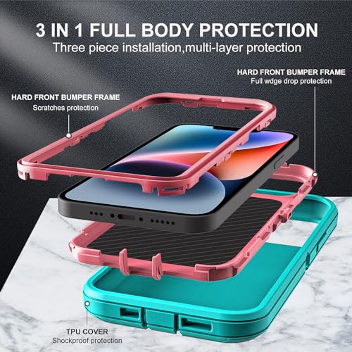 Coque iPhone 13 de qualité militaire robuste et 2 protège-écrans transparents - 4