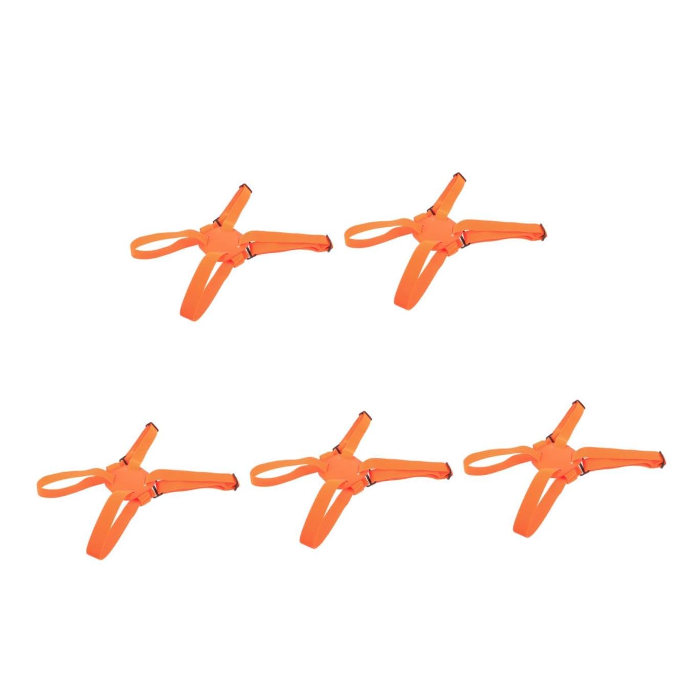 BESPORTBLE 5 Piezas Correa de Equipaje Correas de Equipaje Maleta Correas para Equipaje elástico cinturón de Viaje para Equipaje Correa de cinturón de Equipaje páginas Orange