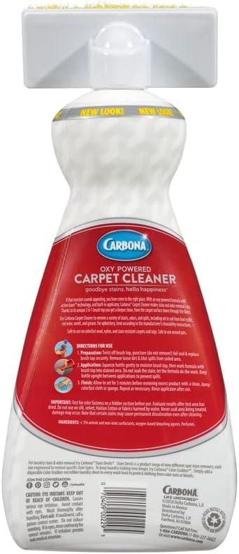 Carbona 2-In-1 Carpet Cleaner, 27.5 Fl Oz