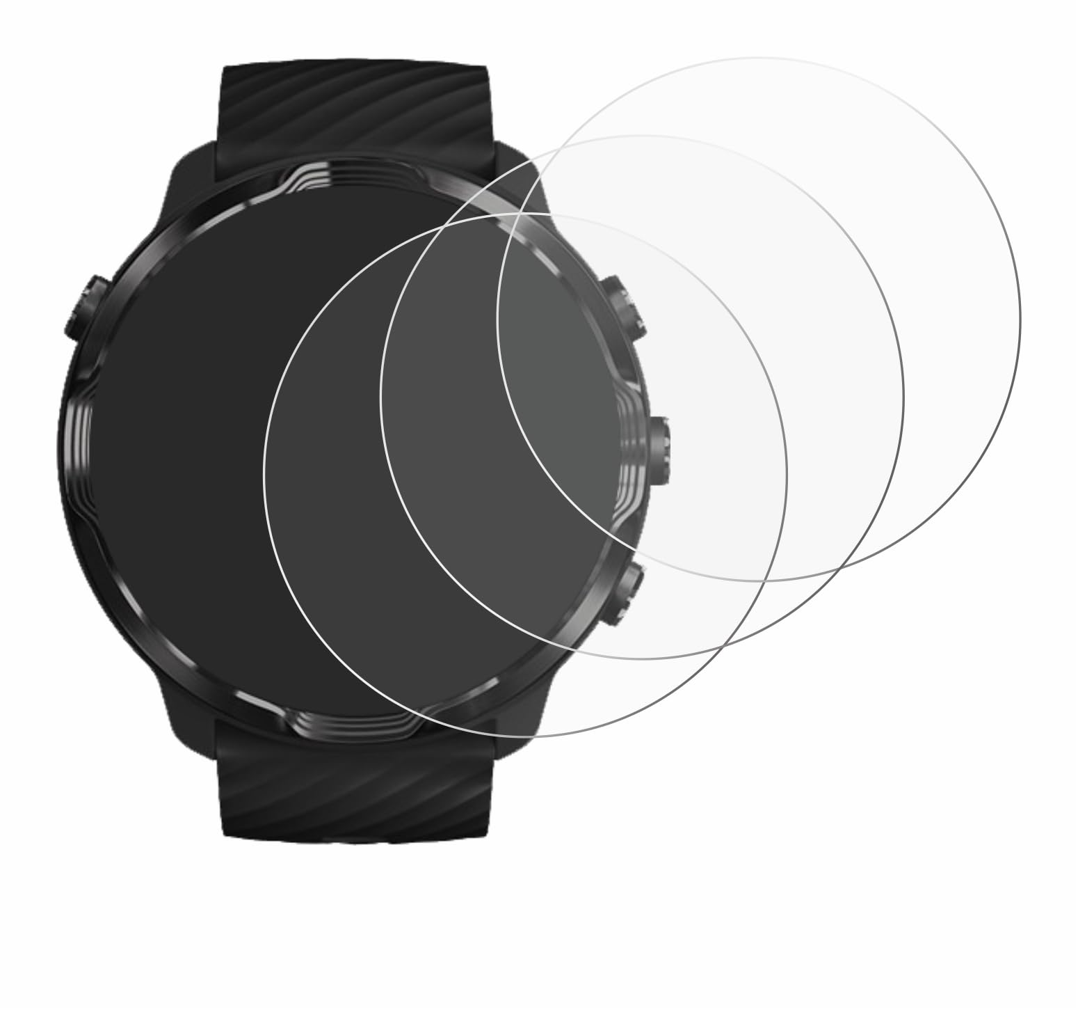 6x Savvies Pellicola protettiva per Suunto Eon Steel