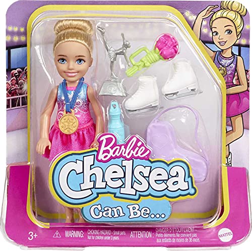 Poupée Chelsea Patinage Artistique Mattel HCK68 – Tenue Incluse, 4 Accessoires, Dès 3 Ans - vue 8