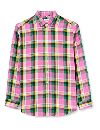 Seidensticker Camisa de Manga Larga de Corte estándar Camiseta, Rosa, 43 para Hombre