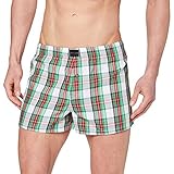 Tommy Hilfiger Herren 2p Woven Boxer Unterwäsche, Primary Green/Primary Red, L