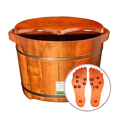 Banqueta para spa de pies de madera maciza