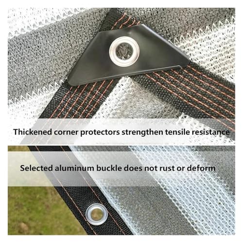 Refugio solar patio exterior gris y sombrilla vela anti UV 8