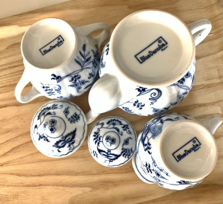 ブルーダニューブ ポット クリーマー シュガーポット set
