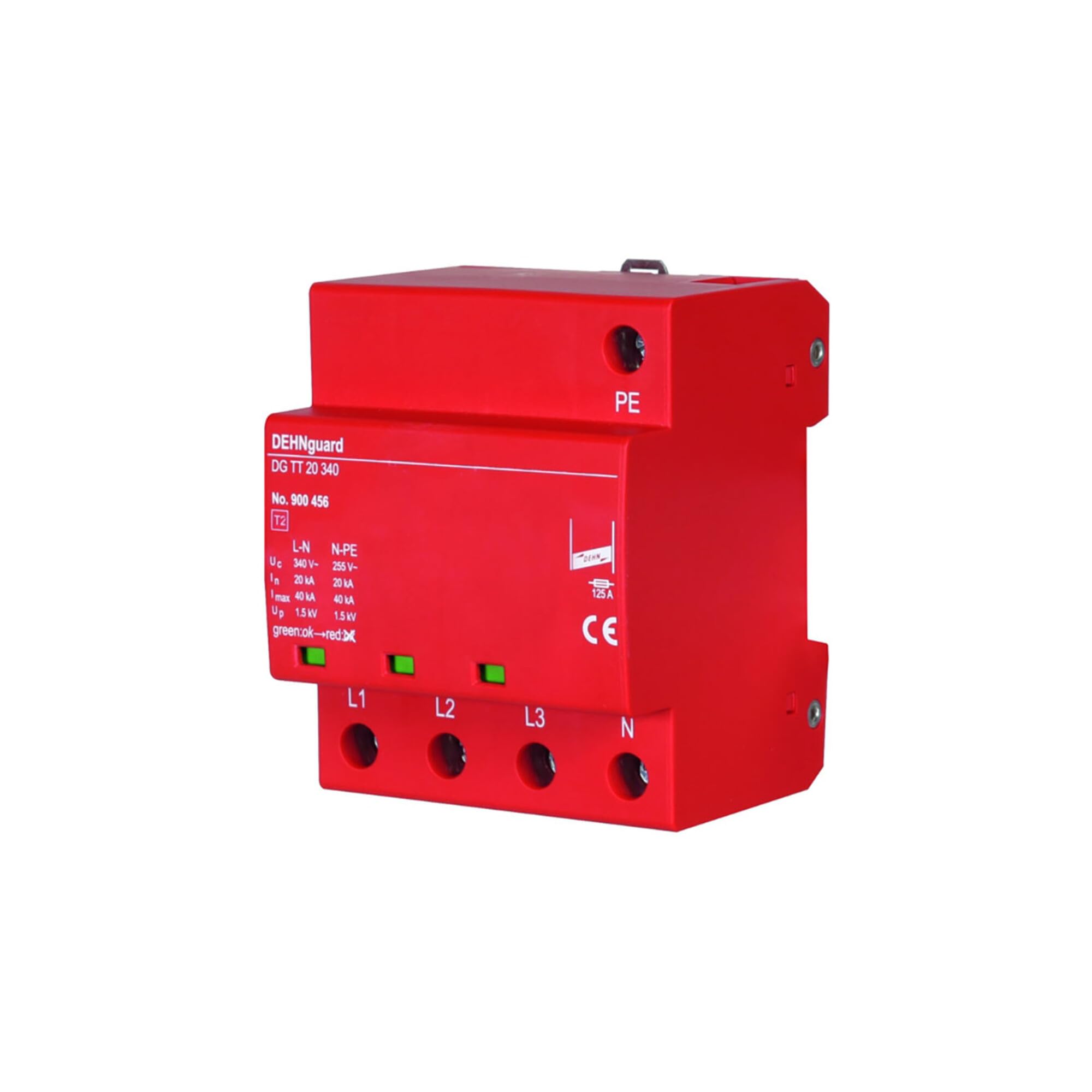DEHN SCARICATORE di SOVRATENSIONE SPD T2 3P+N MONOBLOCCO 900456