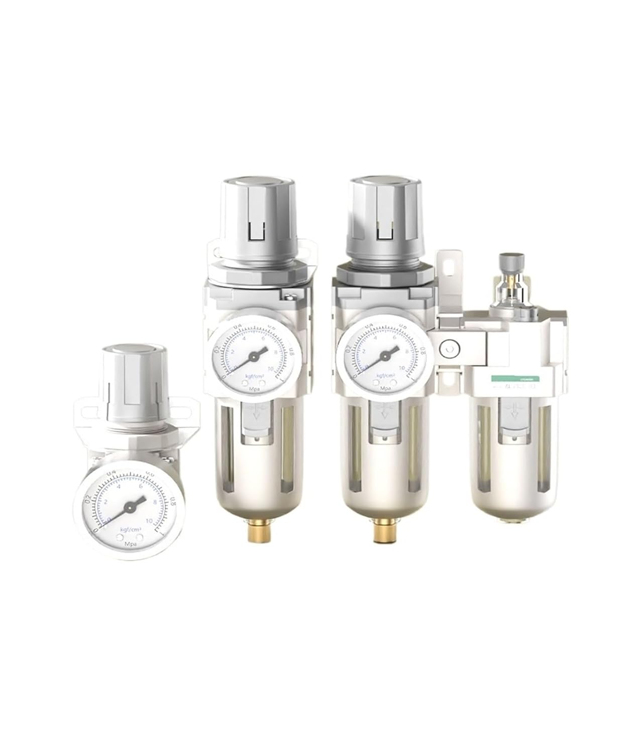 Oil-Water Separator with Drainage Pressure regulating Valve air Compressor Filter air Pump air Source Treatment Two-Piece Pressure Reduction(AR2000 02 Pressure Regulating Valve)