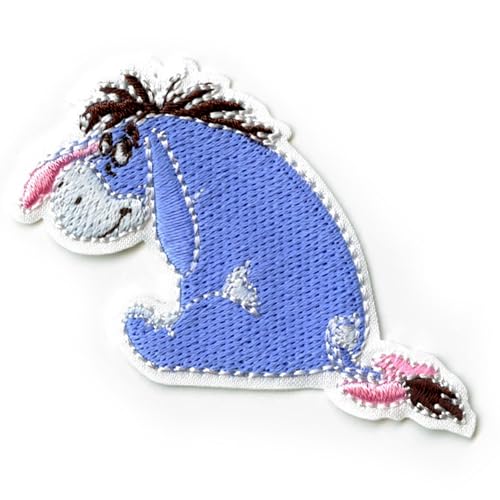 High IntenCity Embroidered Iron On Winnie Pooh Eeyore Cartoon Patch