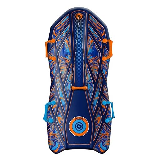 Sno-Storm 50" Vipernex Snow Sled Lightweight Glide Smoothly Ready to Ship, 2 Seater - Orange