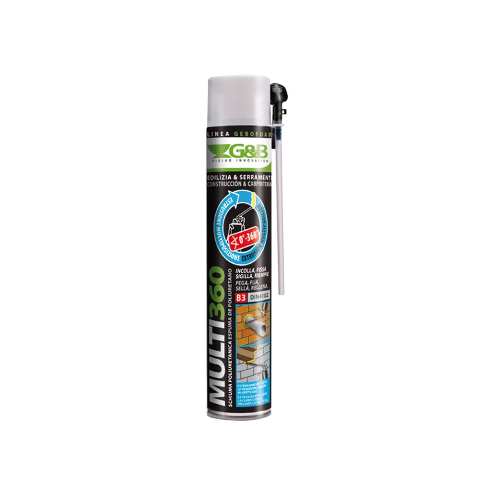 La zappa Schiuma poliuretanica "Multi 360" monocomponente 825 ml (12)