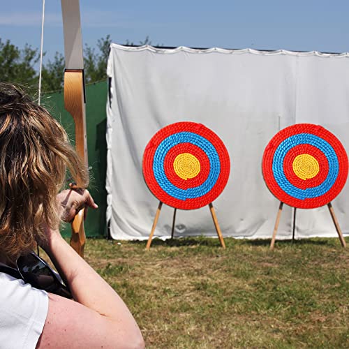 3 Pcs 3 Layers Total 9 Layers 20 Inch Archery Target For Backyard 3D Solid Straw Archery Arrow Target 2.5" Thickness Handmade Bow Arrow Target For Recurve Bow Longbow Compound Bow Hunting Shooting #TOP6