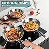 EWFEN Pots and Pans Set, 3 Ply 11 Piece Stainless Steel Cookware Set, Oven Dishwasher Safe | Induction Compatible Frying Pans, Saucepans, Saute Pan & Stock Pot, PFOA Free Kitchen Skillet #3