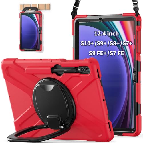 Case for Samsung Tab S10+ Plus/S9 Plus/S9 FE+/S8 Plus/S7 Plus/S7 FE 12.4":