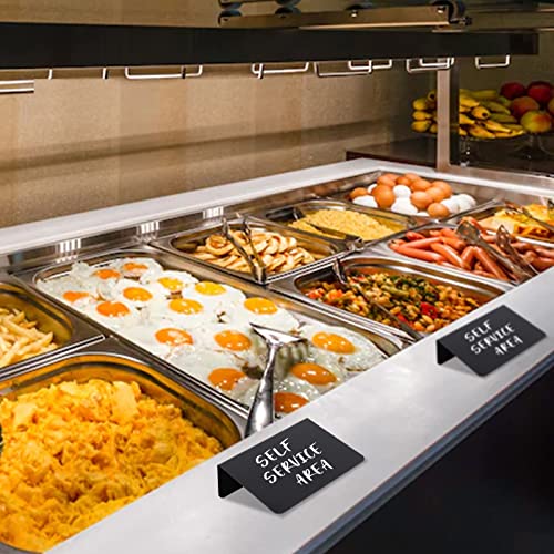 12 Pack 4''X3''Mini Chalkboard Signs For Food, Reusable Food Labels Set For Party Buffet,Wedding,Food Display Stands,Reserved Table Signs With Water Based Chalk Marker And Cleaning Cloth（L） #TOP6