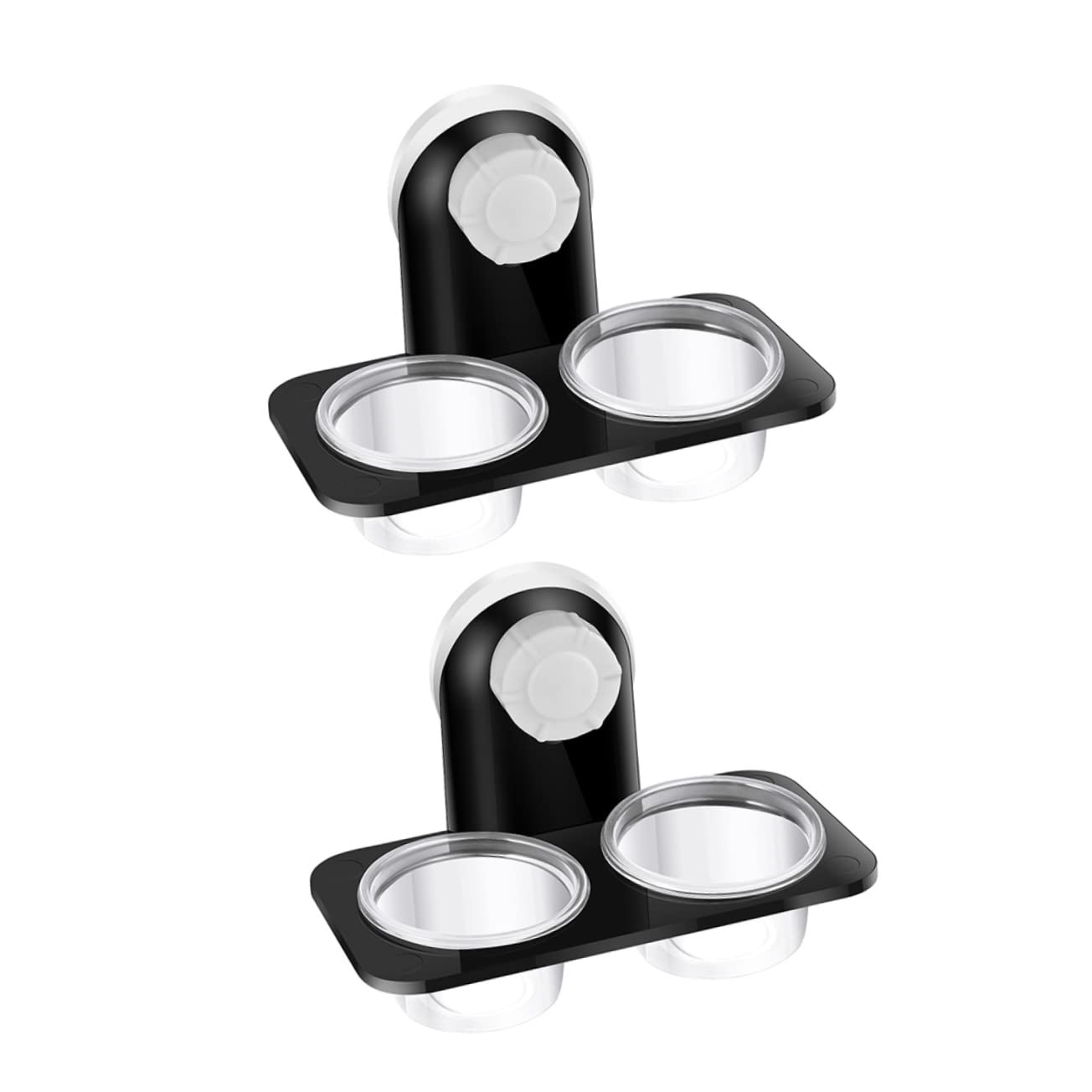 CORHAD 2Pcs Reptile Drinking Basin Stable Lizard Feeder Wall Hanging Bowl Easy to Clean Feeding Dish for Gecko and Pets