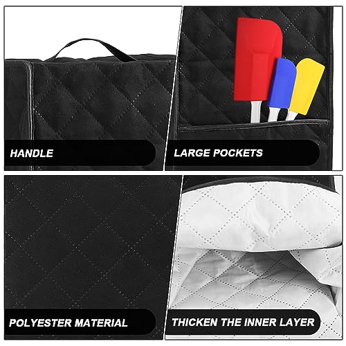 Funda para licuadora con bolsillo y asa, negra miniatura 5