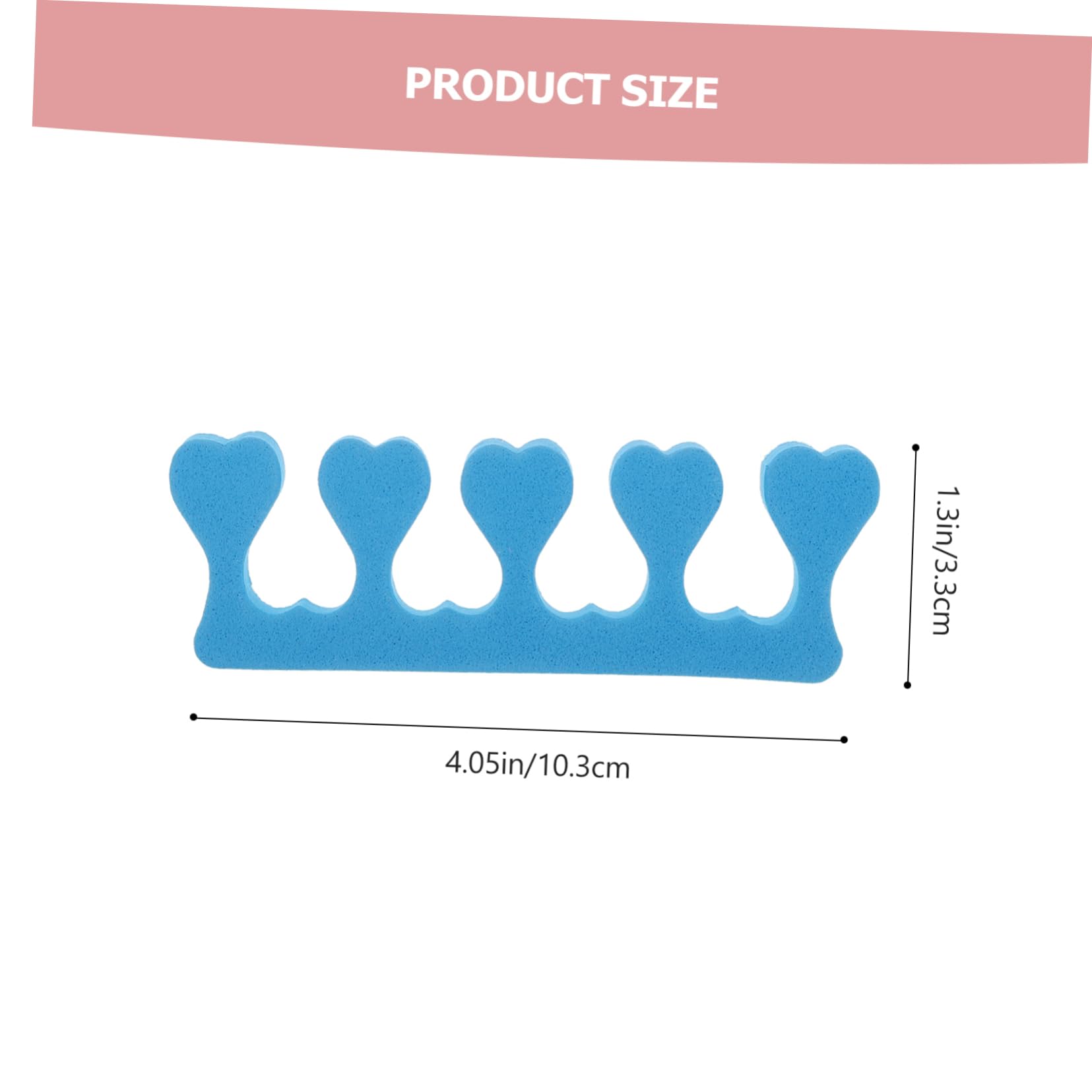 MERRYHAPY 90pcs Toe Separators for Manicure Pedicure Toe Dividers Eva Material Comfortable Easy to Use Nail Art Tools