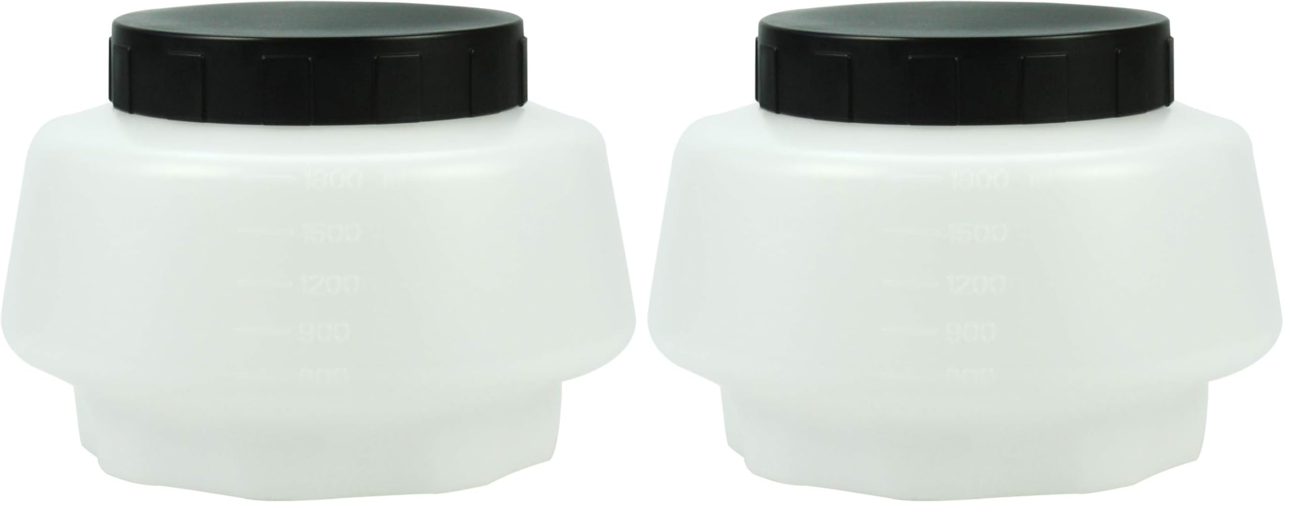 WAGNER Farbbehälter mit Deckel 1800 ml, Zubehör für WAGNER Farbsprühsysteme, 2304025 (Packung mit 2)
