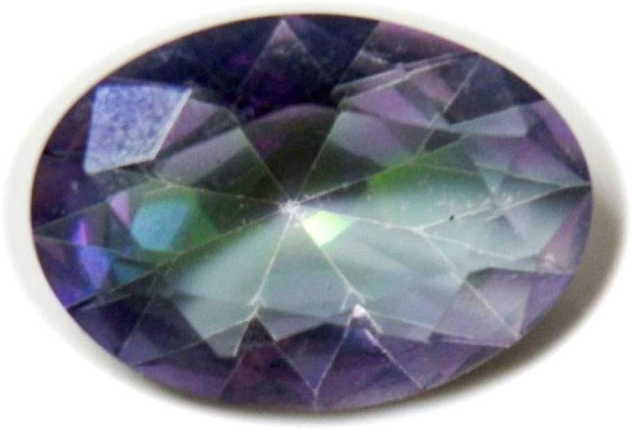 14X12 MM Size Mystic Quartz Stone Multi Colour Oval Shape Faceted Wholesale Loose Gemstone