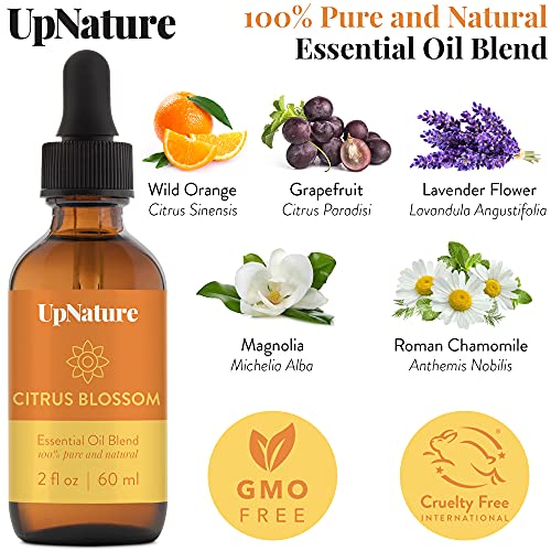 Citrus Blossom Essential Oil Blend 2Oz - Uplifting & Relaxing Citrus Essential Oils With Orange Essential Oil & Tangerine Essential Oil -Therapeutic Grade, Premium Quality Aromatherapy Oil #TOP2