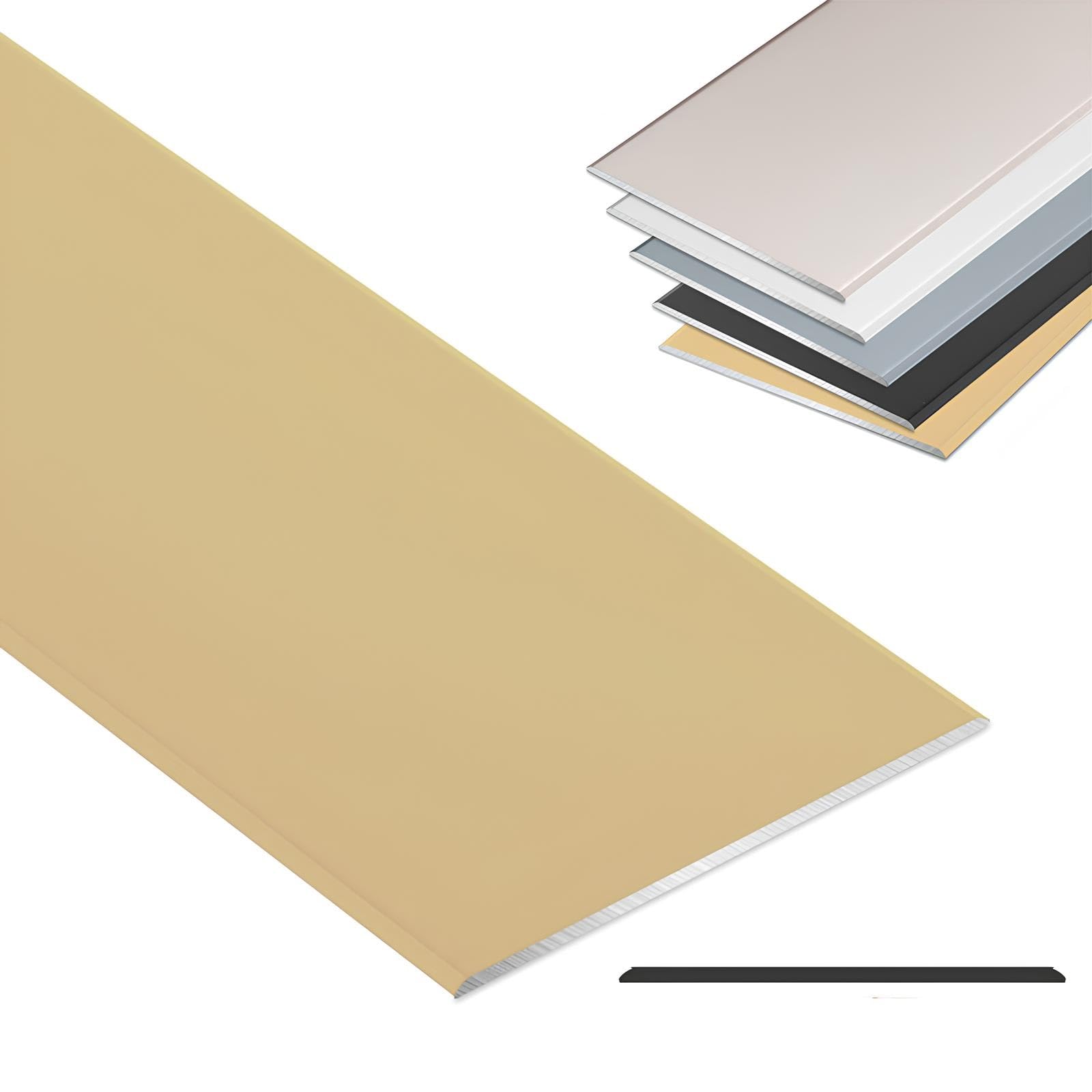 70mm Extra Wide Aluminum Flat Self Adhesive Floor Transition Strip Door Bar