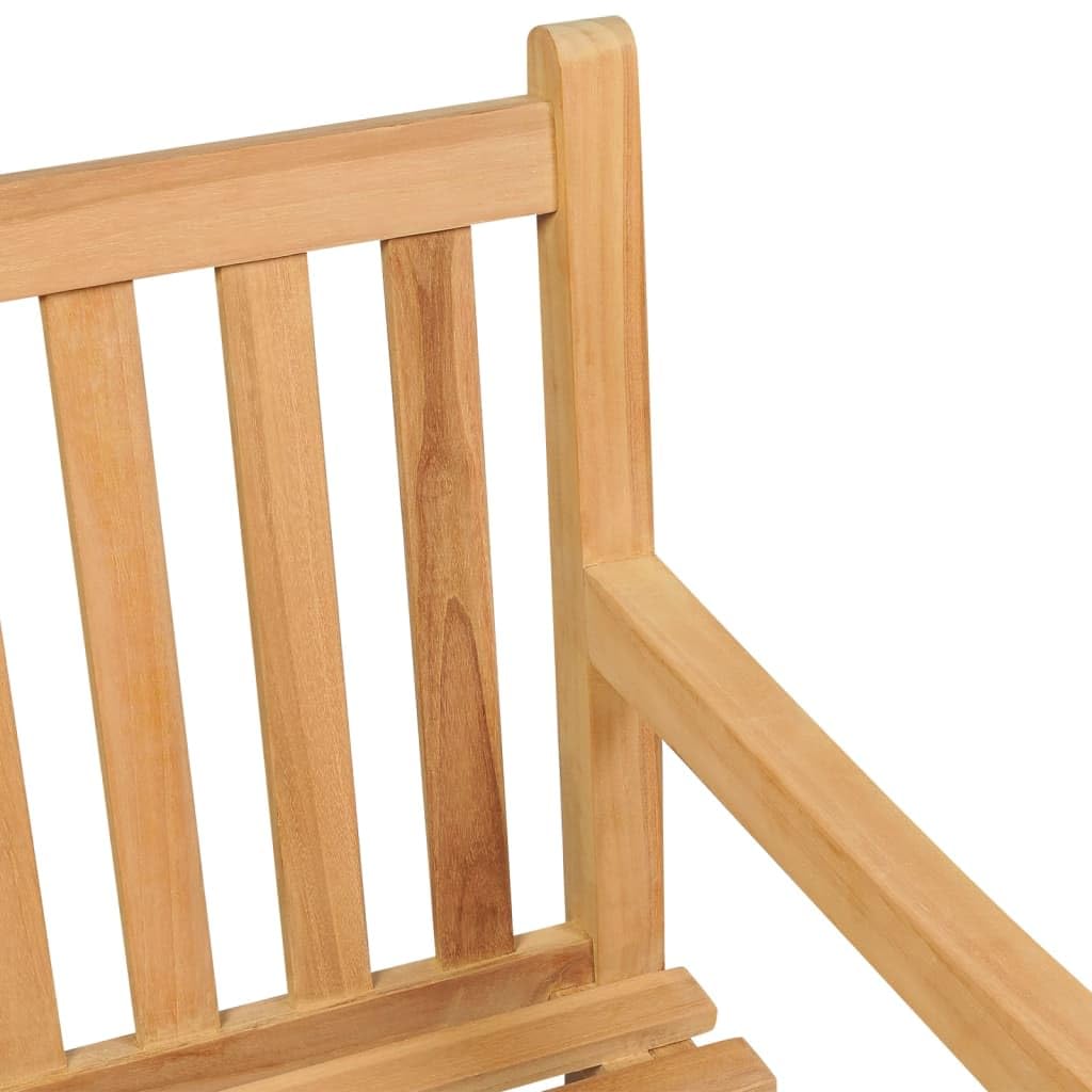vidaXL Panchina da Giardino 114 cm in Legno Massello di Teak