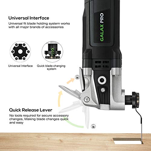 GALAX PRO Oszillationswerkzeug Oszillierer Multitool 400 Watt 6 Einstellbare Geschwindigkeiten zum...