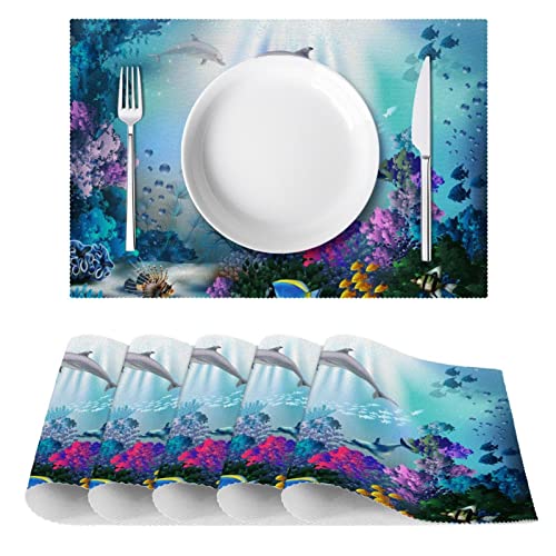 Sets de table lavables tissu Oxford pour protéger la table des assiettes chaudes - 3