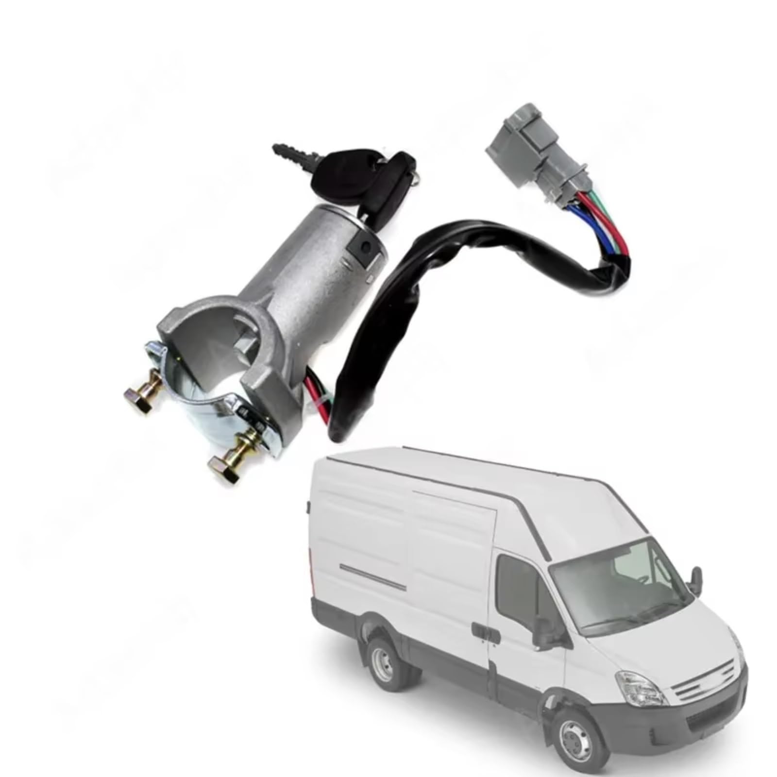 Cerradura Del Interruptor De Encendido Con Reemplazo Cilindro Cerradura 2 Llaves Compatible Con DAILY 2000 2001 2002 2003-2006 2992551 2991727