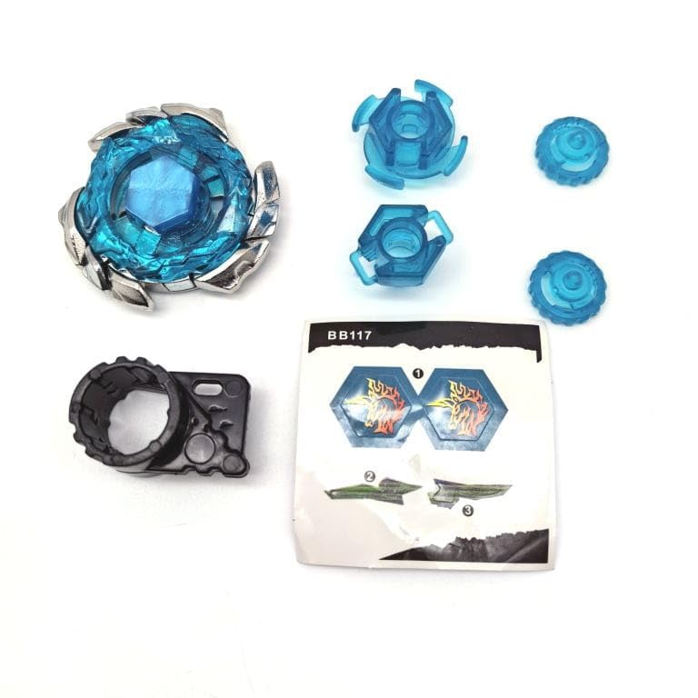 Image of Funstars Blitz Unicorno 100RSF Metal Fury Spinning Top with String Launcher Battling Bey Toy for Kids Made of Aluminium Alloy and Plastic Assemble Required (BB117)
