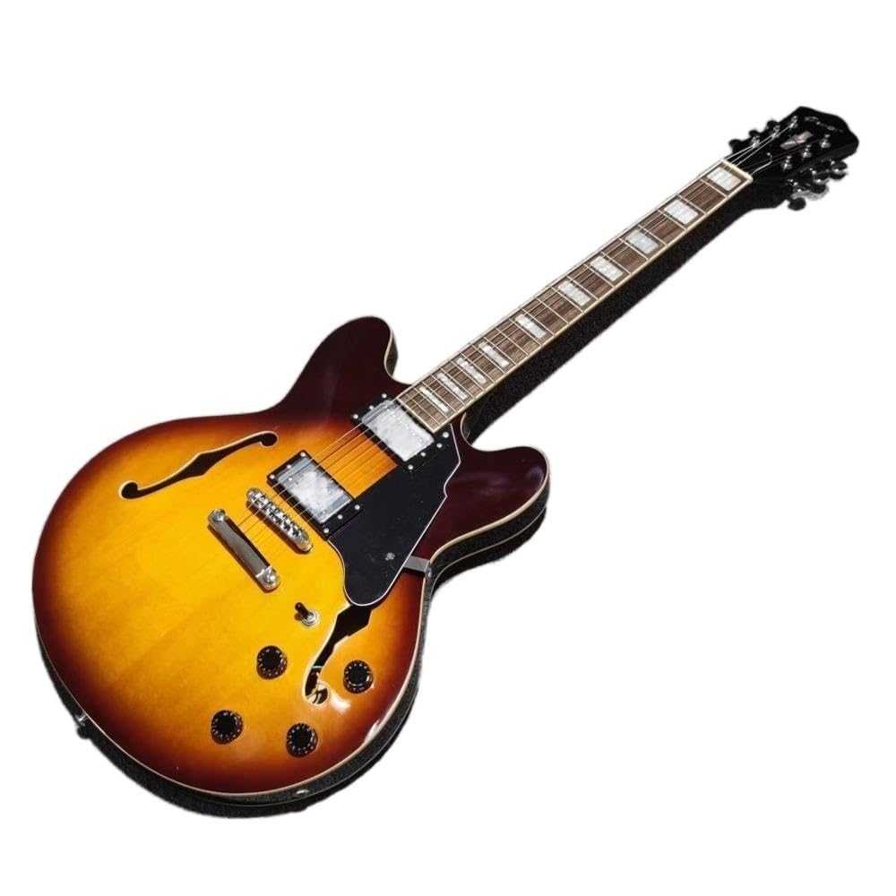 Chitarra elettrica jazz a spalla mancante personalizzata con corpo cavo Guitarra professionale