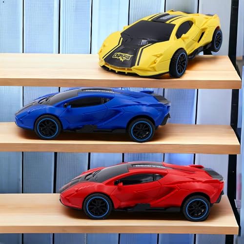Image of ToyBharat Drift Car - Friction-Powered Multicolour Toy for Kids 1-6 Years, Realistic, Safe & Fun Gift