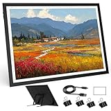 DONPODER A3 Light Pad for Diamond Painting with Stand, Diamond Art Light Board with 10-Level Stepless Dimming, 16.5'x12.6' tracing Light Box for Tracing, Drawing, Sketching, Animation