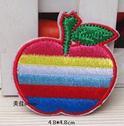 Amazon 手作り 入園準備に キャラクターのワッペン アップリケ 刺繍ワッペン リンゴ アイロン接着 ワッペン アップリケ 通販