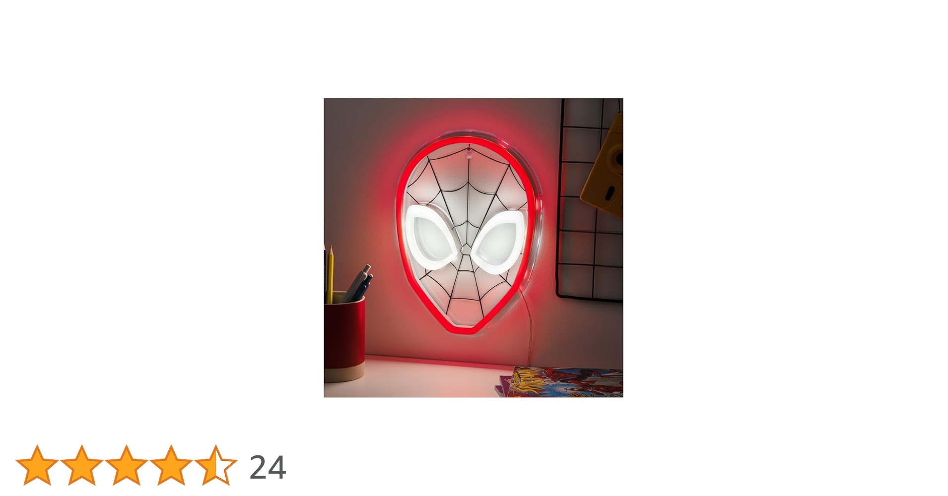 Amazon.co.jp: Paladone スパイダーマン 壁取り付け可能 LED