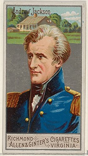 ' – Andrew Jackson from the Great Generals series (N15) for Allen & Ginter Cigarettes Brands Fine Art Print (45.72 x 60.96 cm)