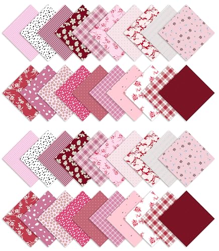 Tissu en coton pour quilting Soimoi : carrés imprimés de 5 pouces pour couture patchwork DIY